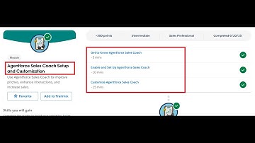 Agentforce Sales Coach Setup and Customization | Salesforce Trailhead