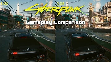 #Cyberpunk2077 PS4 PRO 1.02 vs 1.04 Graphics Comparison - Is There Any Difference