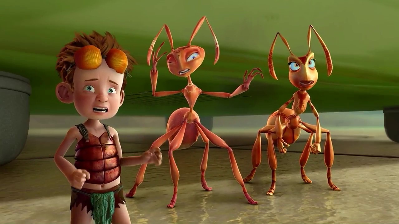 The girl made that ant in danger, so it runs away with the boy - YouTube.