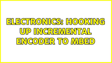 Electronics: Hooking up incremental encoder to mbed