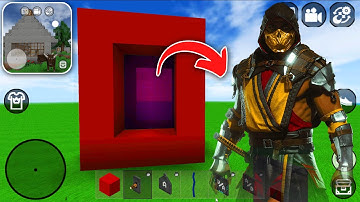 How to Make PORTAL to MORTAL KOMBAT in MINI BLOCK CRAFT 3D