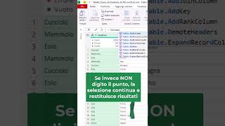 POWER QUERY TRUCCHI: 👨⚠️ Linguaggio M: non scrivere mai i punti #shorts