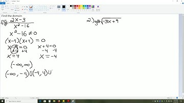 Precalculus Chapter 1.2 Domain