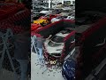 The dominoes collapsed out of control and turned into a work of God. #funny