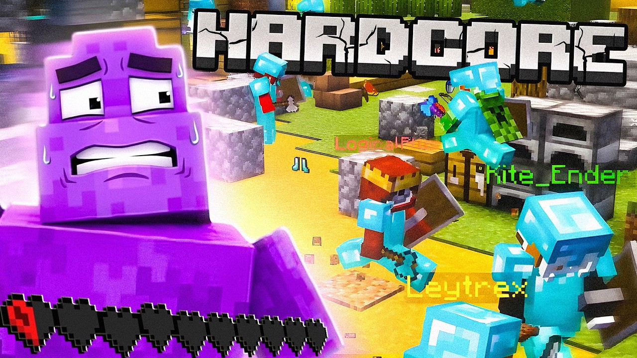 100 Players in Hardcore Minecraft But if I Die WE ALL LOSE!