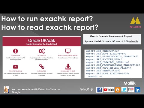 #05 What is Exachk or Orachk - How to Run Exachk? How to review or Read Exachk report - Exadata