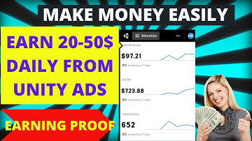 Earn upto 100$ daily from unity ads self click app || as all app best app for id changing || #unity