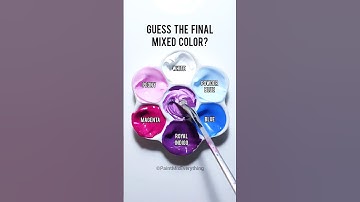 Guess the Final Mixed Color? Satisfying Color Mixing #shorts #colors #colormixing  #sodapop
