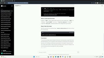 serial port communication using python programming language