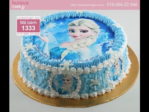 Bánh sinh nhật hình Frozen, nữ hoàng băng giá, Elsa, Anna, Olaf | Foci