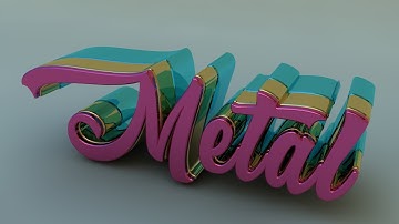 Vray  Shader Soft metal Materials + Text and HDRI 4K for Cinema 4D