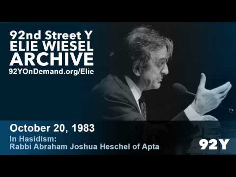In Hasidism: Rabbi Abraham Joshua Heschel of Apta