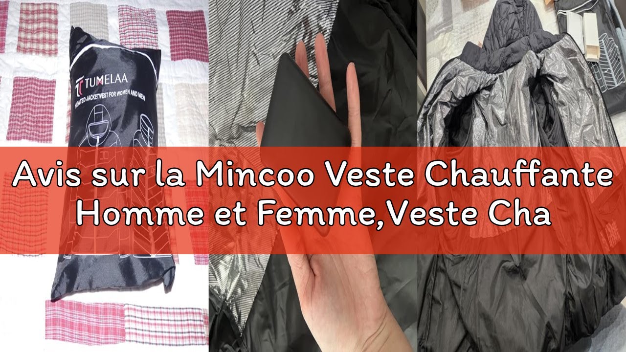 Avis sur la Mincoo Veste Chauffante Homme et Femme,Veste Chauffante électrique Veste Chauffant USB V