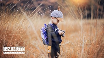 1-Minute Photoshop | Autumn Color Effect in Photoshop