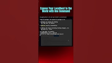 Expose Your Localhost to the World with One #commandline in #linux