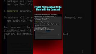 Expose Your Localhost to the World with One #commandline in #linux