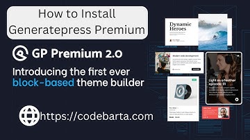 How to install GeneratePress Premium Theme