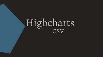 Highcharts - Use CSV