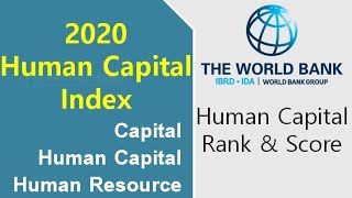 World Bank का Human Capital Index/मानव पूंजी/मानव संसाधन/ Rank और Score.