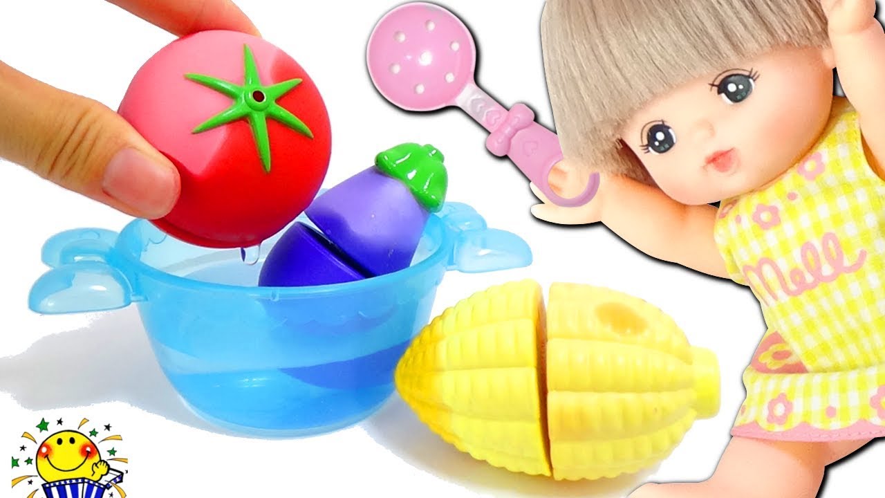 メルちゃん おもちゃ おうちで料理 不思議な野菜でクッキング キッチンでお店屋さんごっこ おままごと Surprise Eggs Mell Chan Toy たまごmammy Youtube