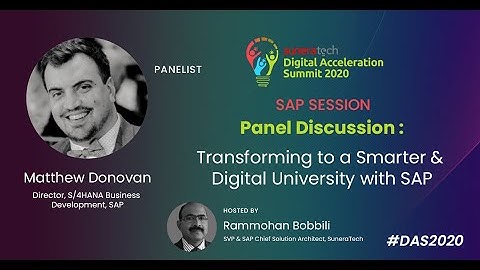 #DAS2020 - Accelerate your SAP S/4HANA Move & Transformation by Matthew Donovan, SAP | SuneraTech