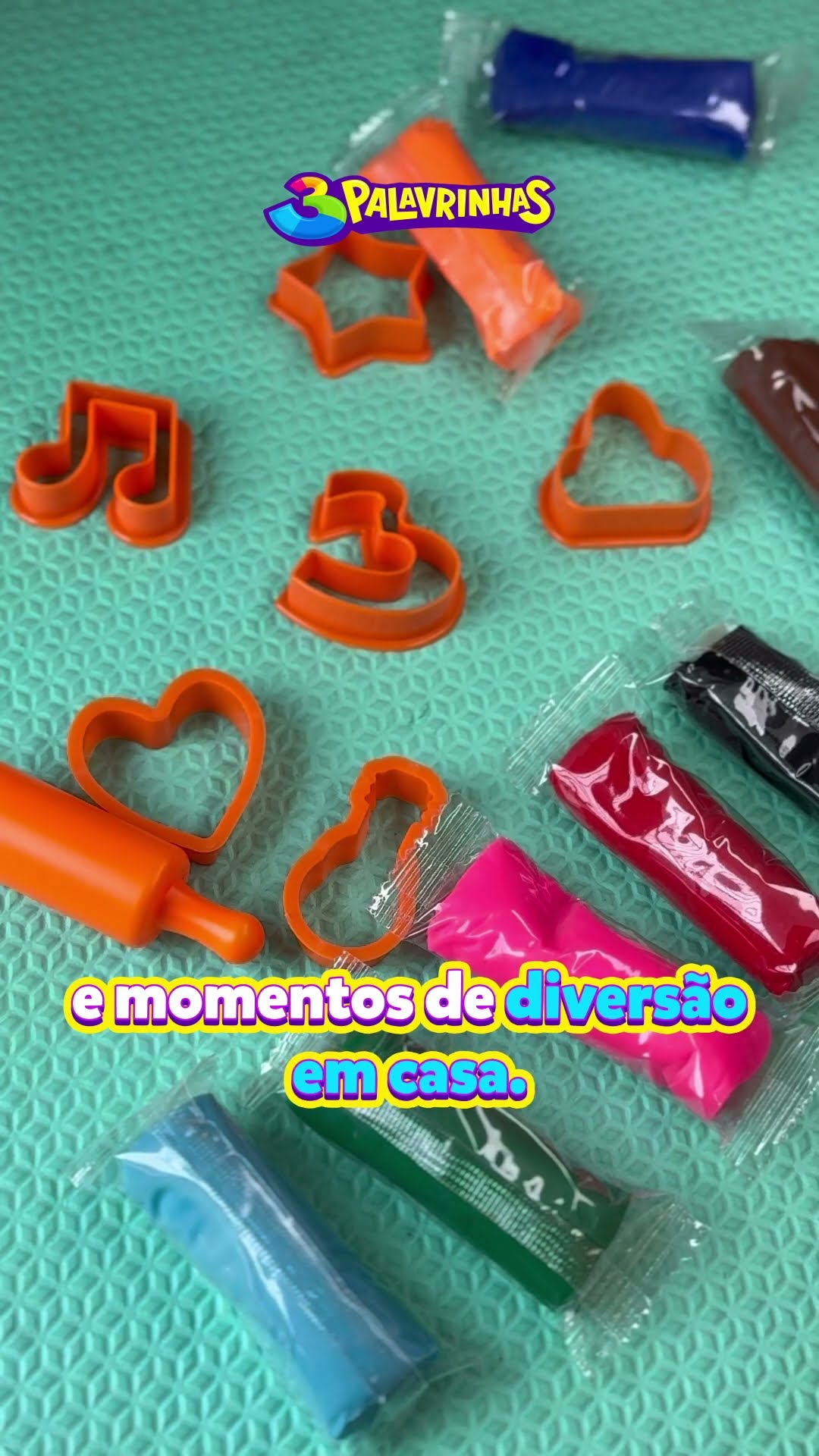 Garanta agora mesmo as Massinhas do 3 Palavrinhas na nossa Loja Oficial!