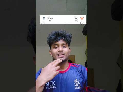 SRH ELIMINATED #ipl ##rcb #rcbfans #rcbians #srh #srhvsrr #vaibhavsuryavanshi #telugushorts #cricket
