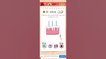 Brain🧠 test level 80 Solved