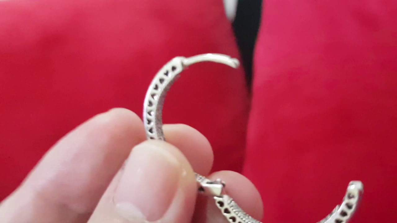 Pandora hoop earrings 