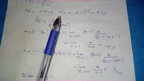 COMPLEX ANALYSIS PART 4- SINGULARITIES AND RESIDUES