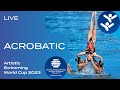 Live  acrobatic  artistic swimming world cup markham 2023