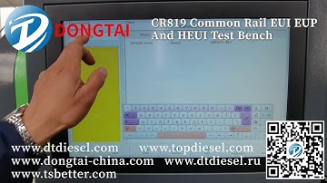 CR819 Common Rail EUI EUP HEUI Test Bench - 2021