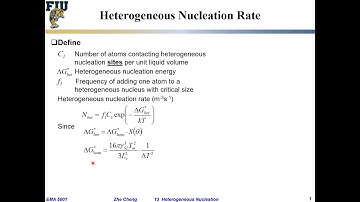 EMA5001 L13-03 Heterogeneous nucleation rate for solidification