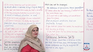 Class 9 & 10 - English - Lecture 28 - Conditional Sentences - Allied Schools