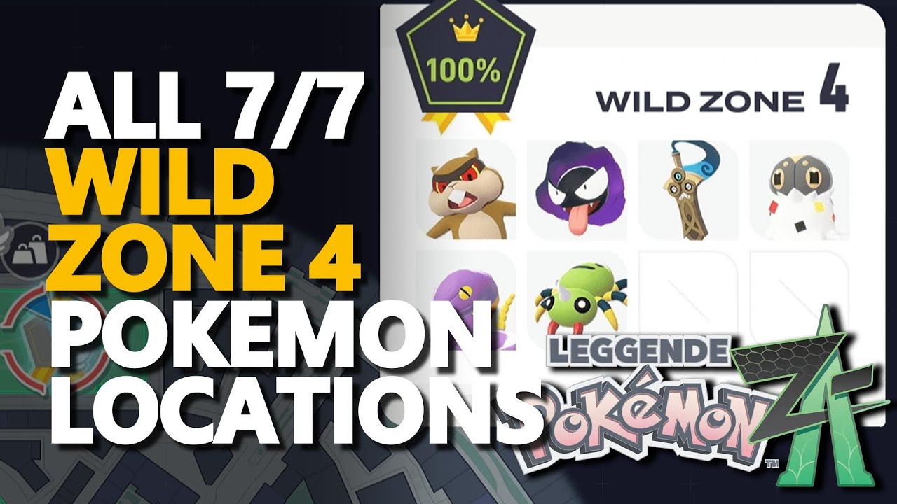 All Wild Zone 4 Pokemon Locations Pokemon Legends Z-A