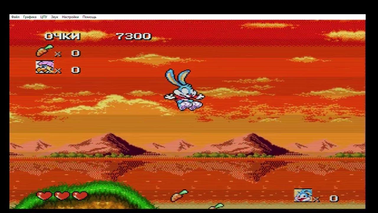 Играм на СЕГА про кролика! "Tiny Toon" - YouTube