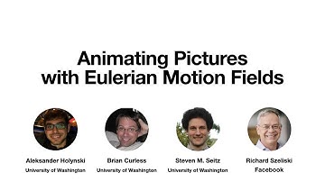 Animating Pictures with Eulerian Motion Fields
