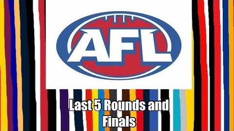 Early Prediction of the 2022 AFL Season (Last 5 Rounds and Finals)