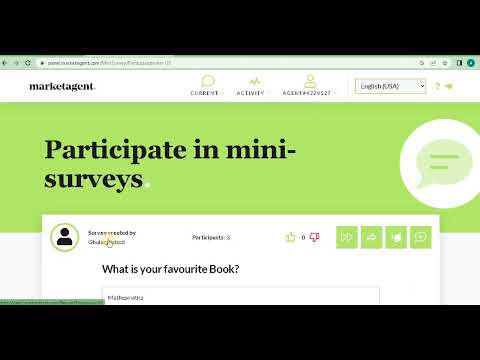 Market Agent Online Earning Website (earn Money From Survey) | Earning 4u