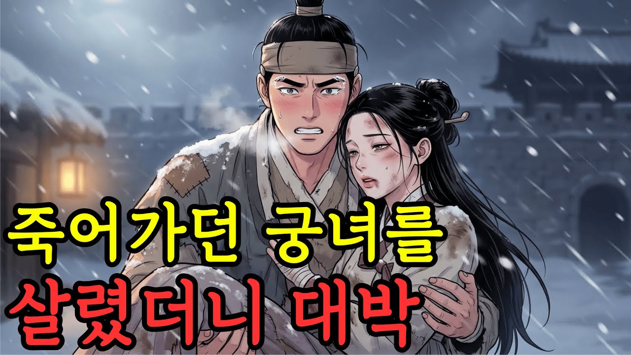 거지가 혹한 속에서 죽어가던 궁녀를 구하고 부자가 되었다 | 민담/야담/신화/전설