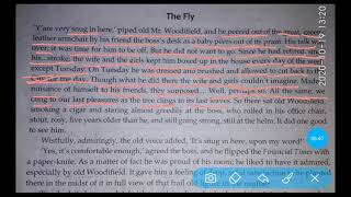 The Fly by Katherine Mansfield...part-1