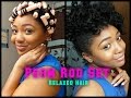 Perm Rod Set + Relaxed Hair || TWIST & CURL METHOD + Bantu Knots!