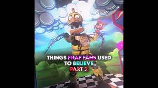 Old FNAF FANS used to believe these things 😮 #fnaf #fivenightsatfreddys