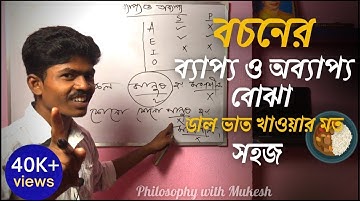 পদের ব্যাপ্যতা বচনের গুরুত্বপূর্ণ বিষয় । অবশ্যই বুঝে নাও ।Philosophy Logic in Bengali ।
