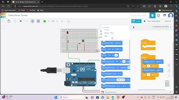 PUSH BUTTON AND LED BLINK IN ARDUINO - TINKERCAD