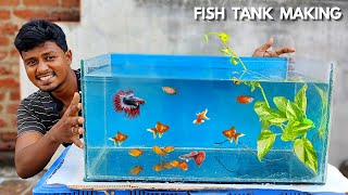 கண்ணாடி மீன் தொட்டி செய்யலாம் வாங்க! 🐟 | How to Make Fish Tank using Glass 🐠