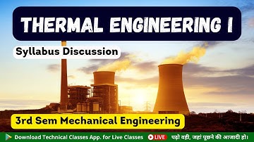 Thermal Engg. 1(Syllabus) || 3rd Sem. Mechanical || SBTE Bihar Polytechnic