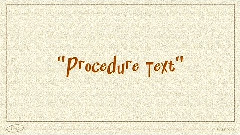 PROCEDURE TEXT | HOW TO MAKE SANDWICH 🥙