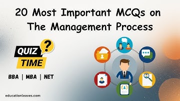 20 Most Important MCQs on The Management Process | Management Quiz for Exams & Interviews #mcq