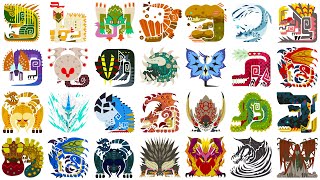 モンスターハンター コインガム 全種類 MHW】全29体の金冠サイズを一気見!【総集編】 - YouTube